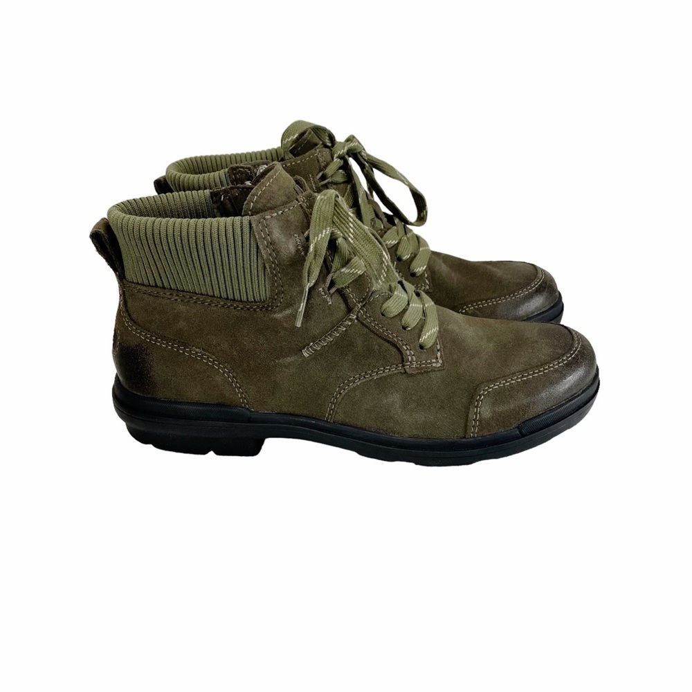UGG Hapsburg Ankle Lace up Zip Boot in Slate Green 10‎